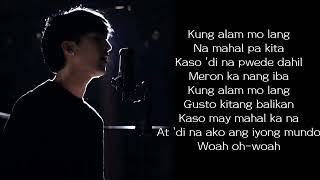 Kung Alam Mo Lang covered by Justin Calucin Lyrics Video  imYhalla 🍂 [upl. by Rother]