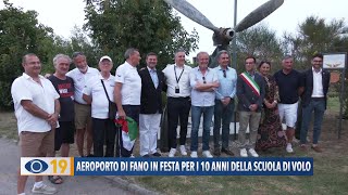 Aeroporto di Fano in festa per i 10 anni della scuola di volo [upl. by Roderica]