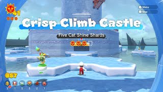 Crisp Climb Castle Five Cat Shine Shards Location  Bowsers Fury [upl. by Carilyn]