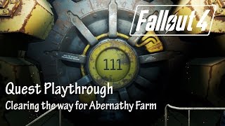 Fallout 4 PS4  QUEST  Clearing the Way for Abernathy Farm [upl. by Mlohsihc288]