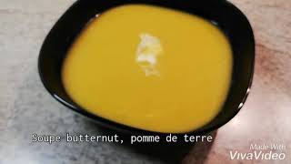 Recette soupe courge butternut pomme de terre [upl. by Drape67]