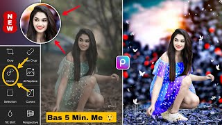 PicsArt CB Background Photo Editing  PicsArt Se Background Kaise Change Kare  PicsArt new Editing [upl. by Airpac]