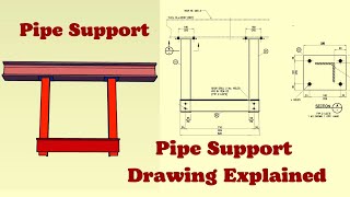 Pipe Support Pipe Support drawing [upl. by Cote]