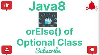 orElse  Optional Class  Java8  Core Java  Java Programming  java java8 optionalclass [upl. by Ardnuaek]