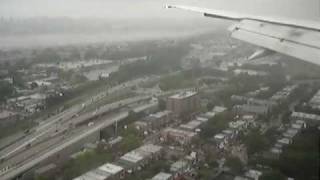 DL378 B757 Landing at LGA New York from CVG Cincinnati 060306 [upl. by Lilllie]