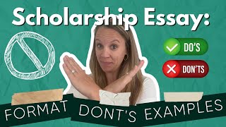 Scholarship Essay Format Examples and Donts [upl. by Chancelor]