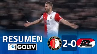 FEYENOORD A SEMIS 🇳🇱  Feyenoord 2  0 AZ Alkmaar  GOLES  KNVB Cup [upl. by Nunci147]