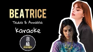 Beatrice  Tedua amp Annalisa  KARAOKE AG [upl. by Annoval]