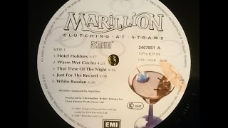 Marillion  Hotel Hobbies  Warm Wet Circles  That Time Of The Night Vinyl [upl. by Capello]