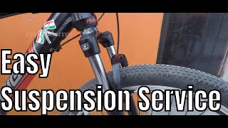 How To Easy MTB Suspension Service At Home  Cycle Rider Roy [upl. by Sheline]