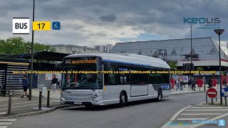 Ligne 17 KEOLIS Argenteuil BdS GX337 ELEC IDFM n°211498 – Gare du Val dArgenteuil quotpar PAquot [upl. by Old]