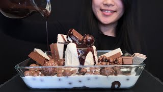 ASMR MALTESERS amp MILK  BEN amp JERRYS CHOCOLATE CARAMEL  KITKAT FERRERO ROCHER HAZELNUT WAFER [upl. by Kcirdahc]