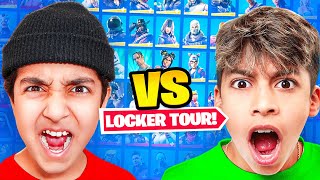 FERRAN VS BABYSCRUBZ FORTNITE LOCKER TOUR 10000 FORTNITE ACCOUNT [upl. by Micheal]