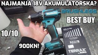 Makita DDF485 LXT Brushless akumulatorska bušilica  odvijač 18V [upl. by Arehs225]