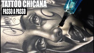 ✅PASSO A PASSO TATTOO CHICANA [upl. by Netloc12]