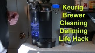 Keurig Brewer Cleaning Descaling Life Hack Coffee Descale Keurig [upl. by Zolly]