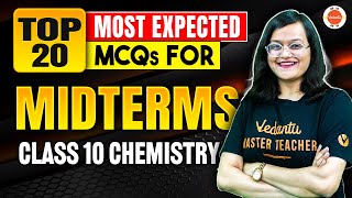 CBSE Class 10 Chemistry 20 Most Expected MCQs for Mid Terms  HalfYearly Exam [upl. by Goodwin348]