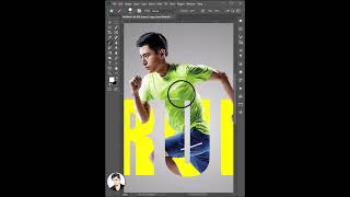 Photoshop Text Effect in PS 2024 photoshoptutorial photoshop tutorial [upl. by Neehs546]