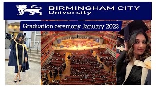 BCU graduation ceremony January 2023  कैसी होती है graduation ceremony UK मैं uklife ukstudy uk [upl. by Adroj]