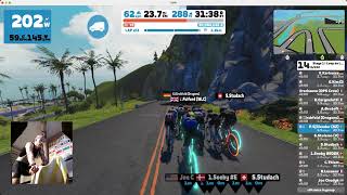 Stage 1  Loop de Loop  Sprint Race 1 Zwift Games [upl. by Showker]