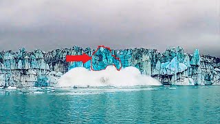 Incredible Footage of a Glacier Calving in Jokulsarlon Full Video [upl. by Sikes]