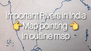 Important Rivers in 🇮🇳India map pointing for students rivers education [upl. by Waxler]