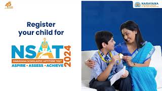 Register for NSAT 2024  Reward Your Child’s Academic Talent [upl. by Washington362]