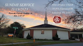 First Alliance Church  Lakeland FL  111923  Worship Service [upl. by Camel]