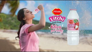 PRAN Litchi Drink  Refresh Your Feelings  English [upl. by Yerrot]