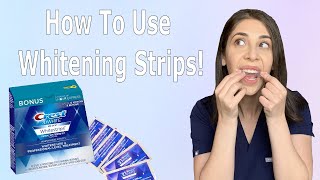 How To Use Whitening Strips [upl. by Darcy]