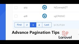 Laravel Tips  Laravel Pagination Tips  Display specific page entries counting in Pagintaion [upl. by Ajad]