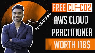 FREE AWS Cloud Practitioner ReCertification CLFC02 WORTH 118 [upl. by Rabma86]