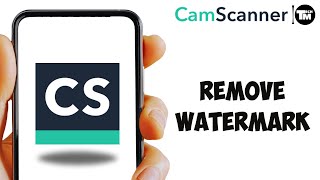 How to Remove Watermark from CamScanner [upl. by Maxey]