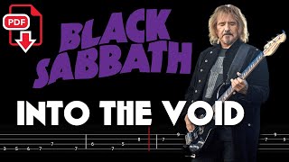 Black Sabbath – Into the Void 🔴Bass Tabs  Notation ChamisBass blacksabbathbass [upl. by Ylellan]