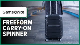 Samsonite Freeform CarryOn Spinner Review 3 Weeks of Use [upl. by Orabelle]