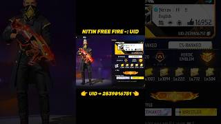 nitin free fire uid [upl. by Yeung520]