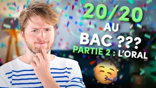 Comment avoir 20 à l’ORAL du BAC de Français  🏆 [upl. by Maisel]