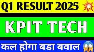 KPIT TECHNOLOGY Q1 RESULT 2025  KPIT SHARE TARGET  KPIT SHARE LATEST NEWS  KPIT SHARE ANALYSIS [upl. by Refitsirhc1]