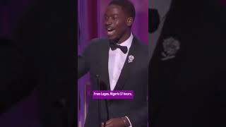 Damson Idris Heartfelt Speech Thanks Mom at NAACPImageAwards [upl. by Edaj]