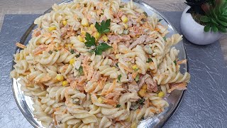 PASTA SALADE met TONIJN‼️ heerlijk recept en makkelijk👌👌 [upl. by Spiers]