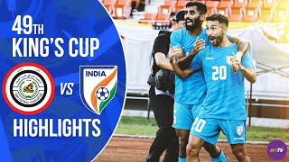 Kings Cup 2023 SemiFinal  Iraq Vs India Highlights  Zidane Iqbal Red Card [upl. by Natika]