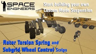 Space Engineers  This scripts will make your custom made suspensions very easy to use [upl. by Quinton]