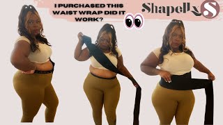 bandagewrap PlusSize small waist hack 👀 Shapellx Plus Size Bandage Wrap shape wear [upl. by Parsifal]