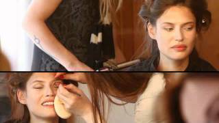 Bianca Balti si trucca in preparazione dello Spot TIM Making of [upl. by Aihsiyt]