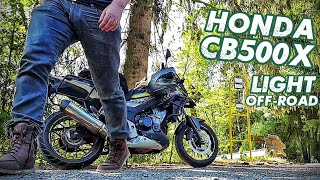 Honda CB500X Light Offroading I Forest Ride  4K [upl. by Emelin83]