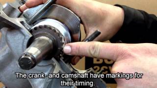 Assembly of the Burton 2CV Parts Crankshaft and Camshaft [upl. by Tremml]