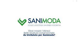 Dove trovare l’elenco delle strutture convenzionate da UniSalute per Sanimoda [upl. by Herv]