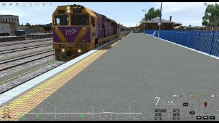 VLine N465 City of Ballaarat Departing Shepparton Station to Melbourne Leslie RS5T HORN SHOW [upl. by Nnylesor]