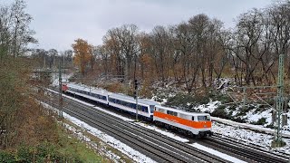 Bahnverkehr in Dresden und Leipzig Dezember 2023 BR 111 Notfallzug ICE 1 41 1144 [upl. by Rolfston]