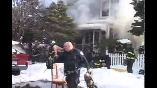 Passaic NJ Fire Dept 2nd Alarm 303 Oak St Feb 22nd 2015 2 victims rescued by FD [upl. by Aissatan]